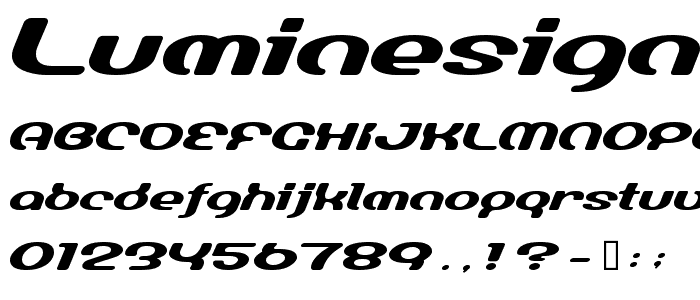 LumineSign Bold font